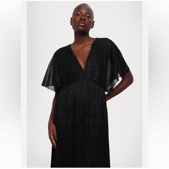 $265 The Kooples V-Neck Woven Maxi Dress NWOT Size XS - Picture 3 of 15